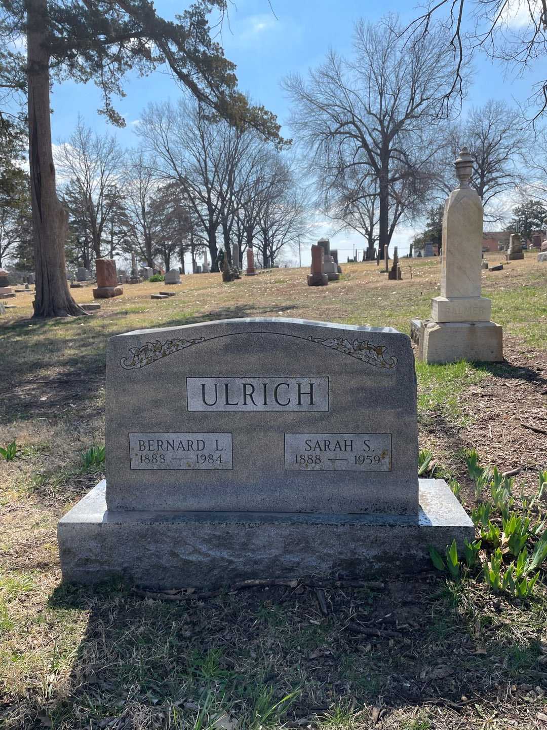 Bernard L. Ulrich's grave. Photo 1