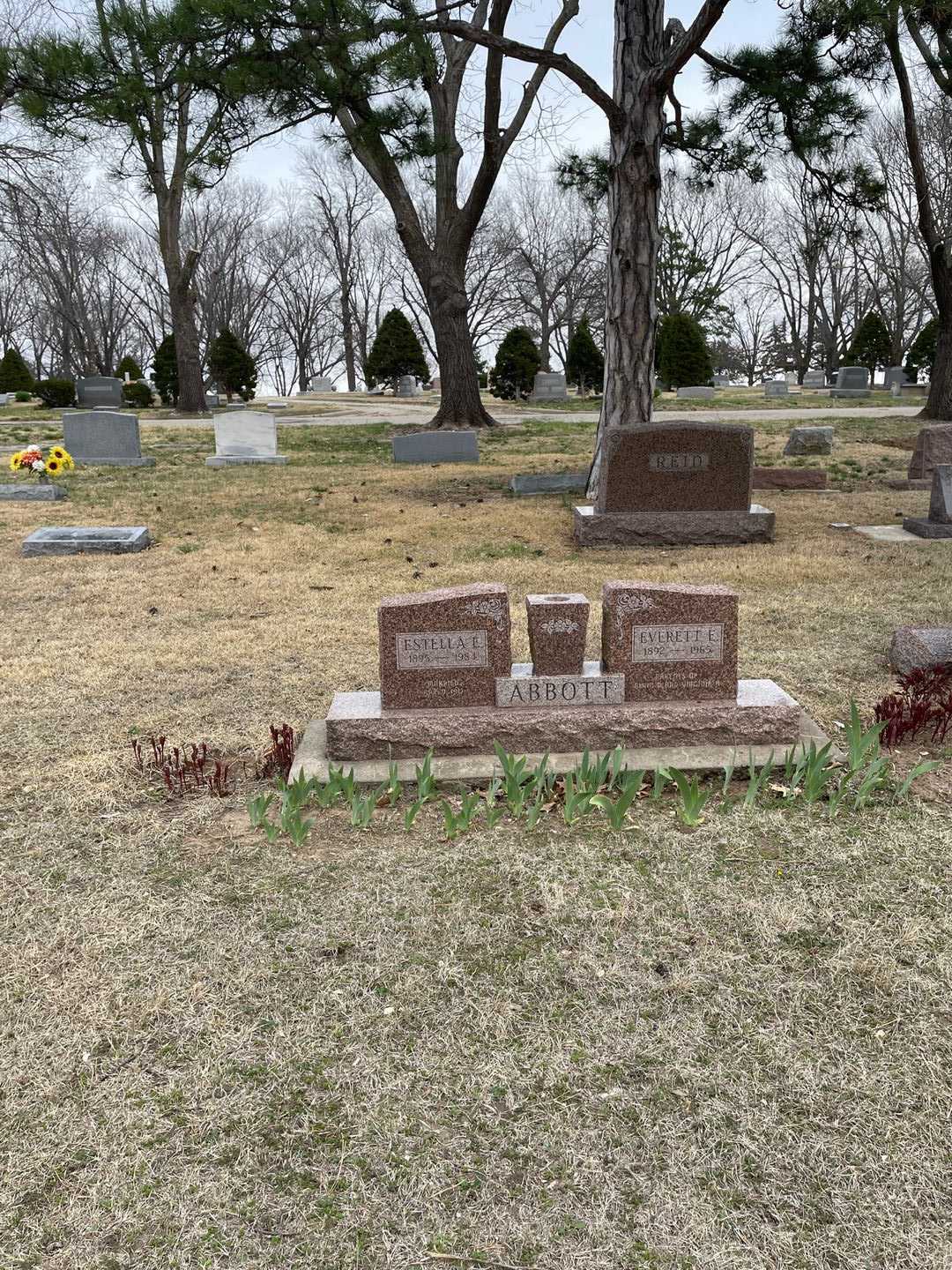 Estella E. Abbott's grave. Photo 2