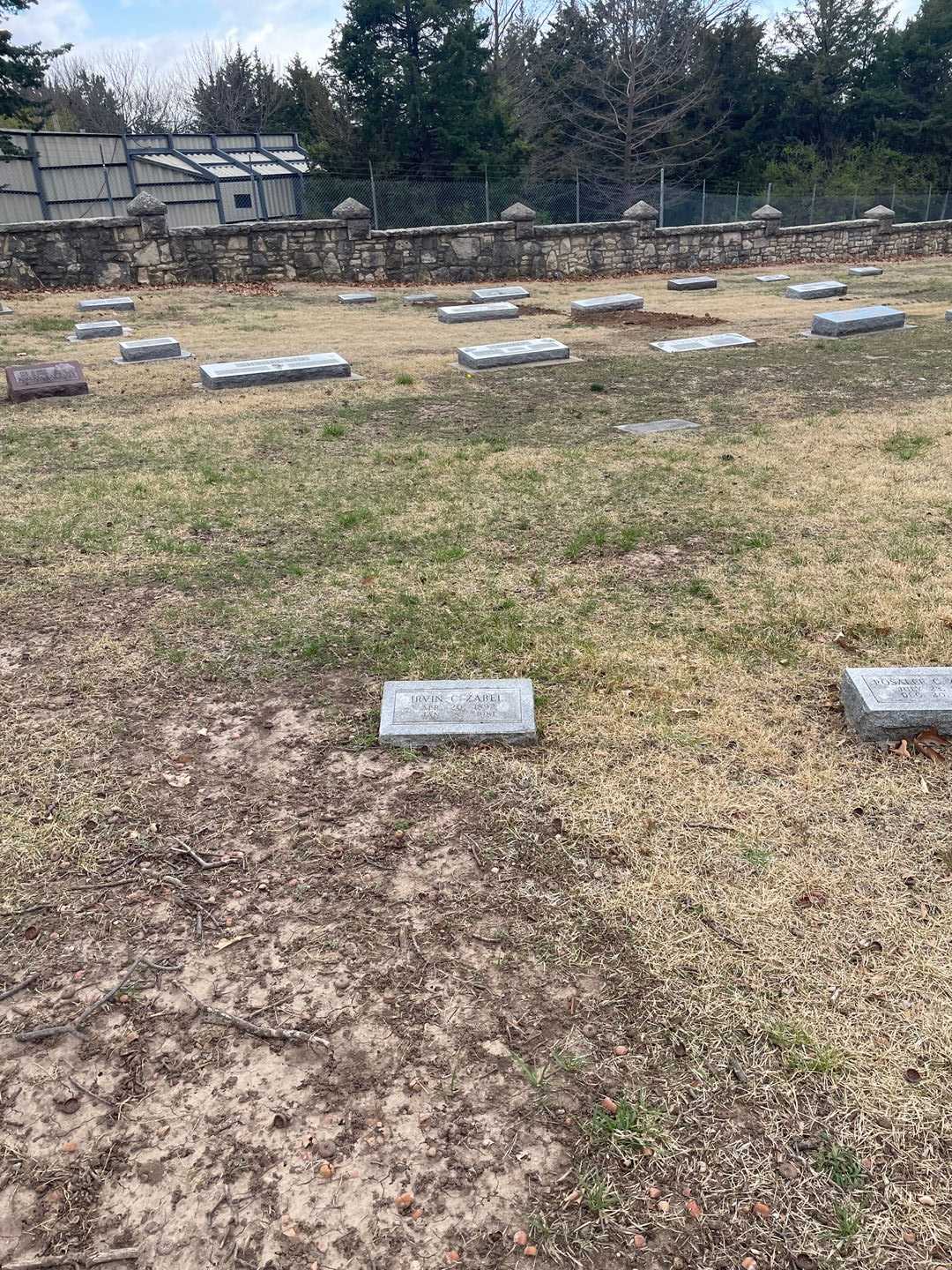 Irvin C. Zabel's grave. Photo 2