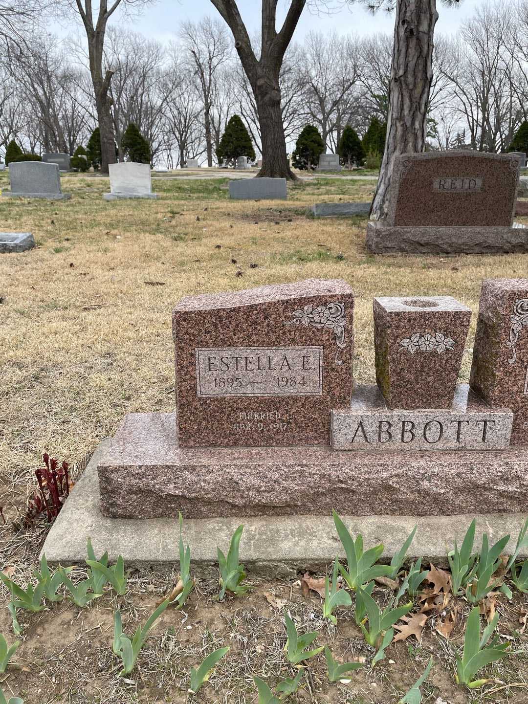 Estella E. Abbott's grave. Photo 1
