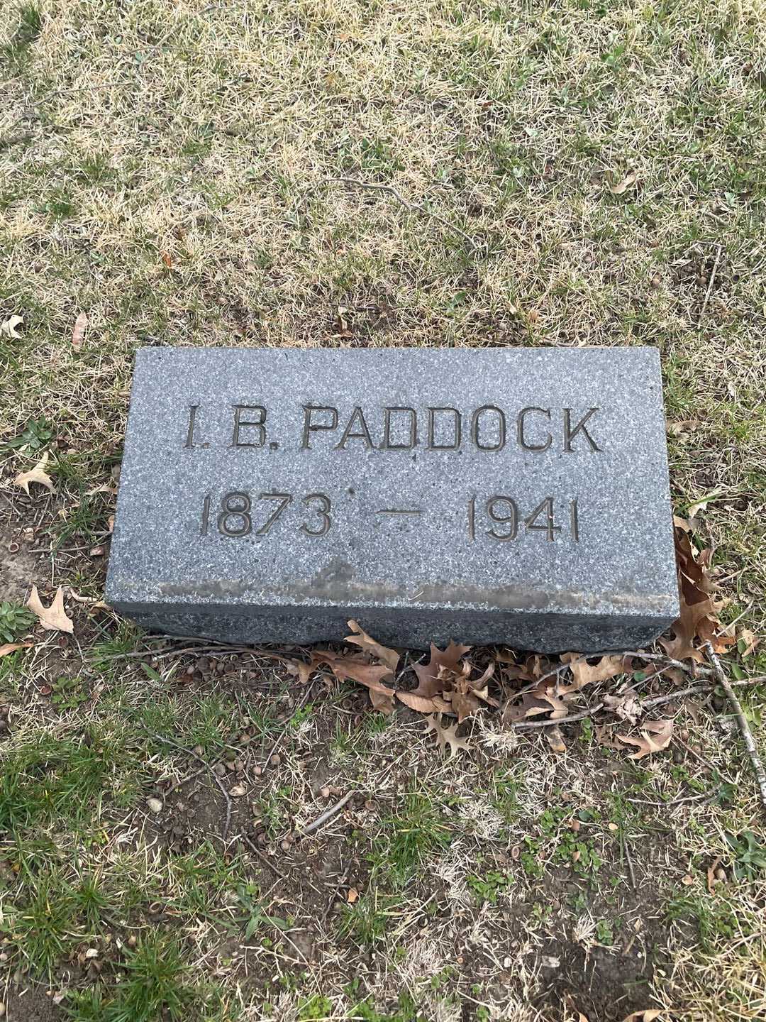 Isaac Belden Paddock's grave. Photo 3