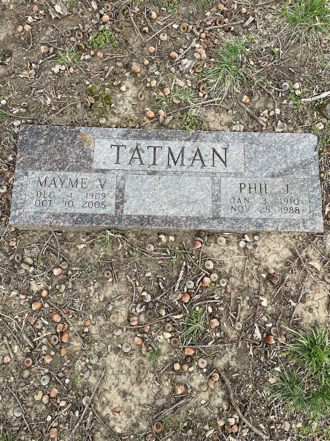 Mayme Veneta Tatman's grave. Photo 1