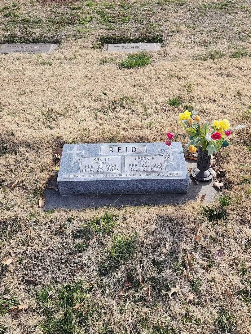 Kay M. Waddell Reid's grave. Photo 1