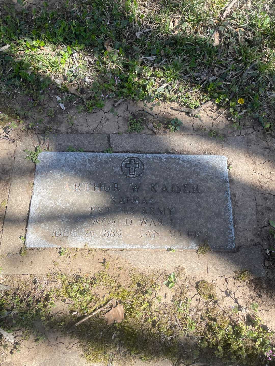 William Arthur Kaiser's grave. Photo 1