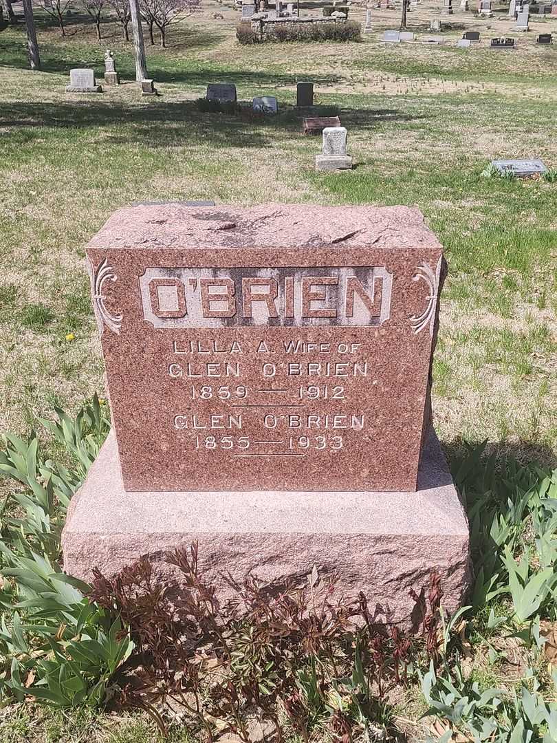 Lilla A. O'Brien's grave. Photo 1