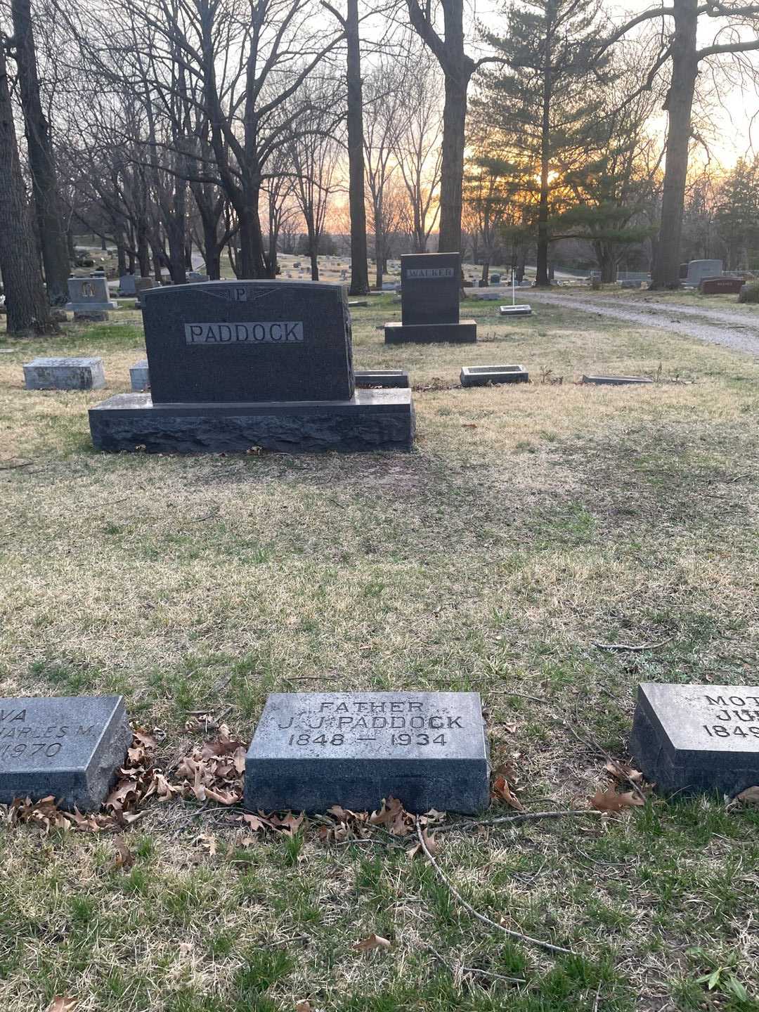 John James Paddock's grave. Photo 2