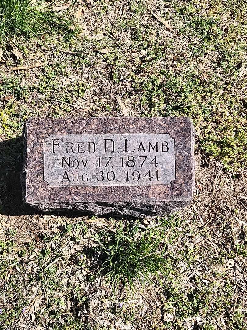 Fredrick D. "Fred" Lamb's grave. Photo 3