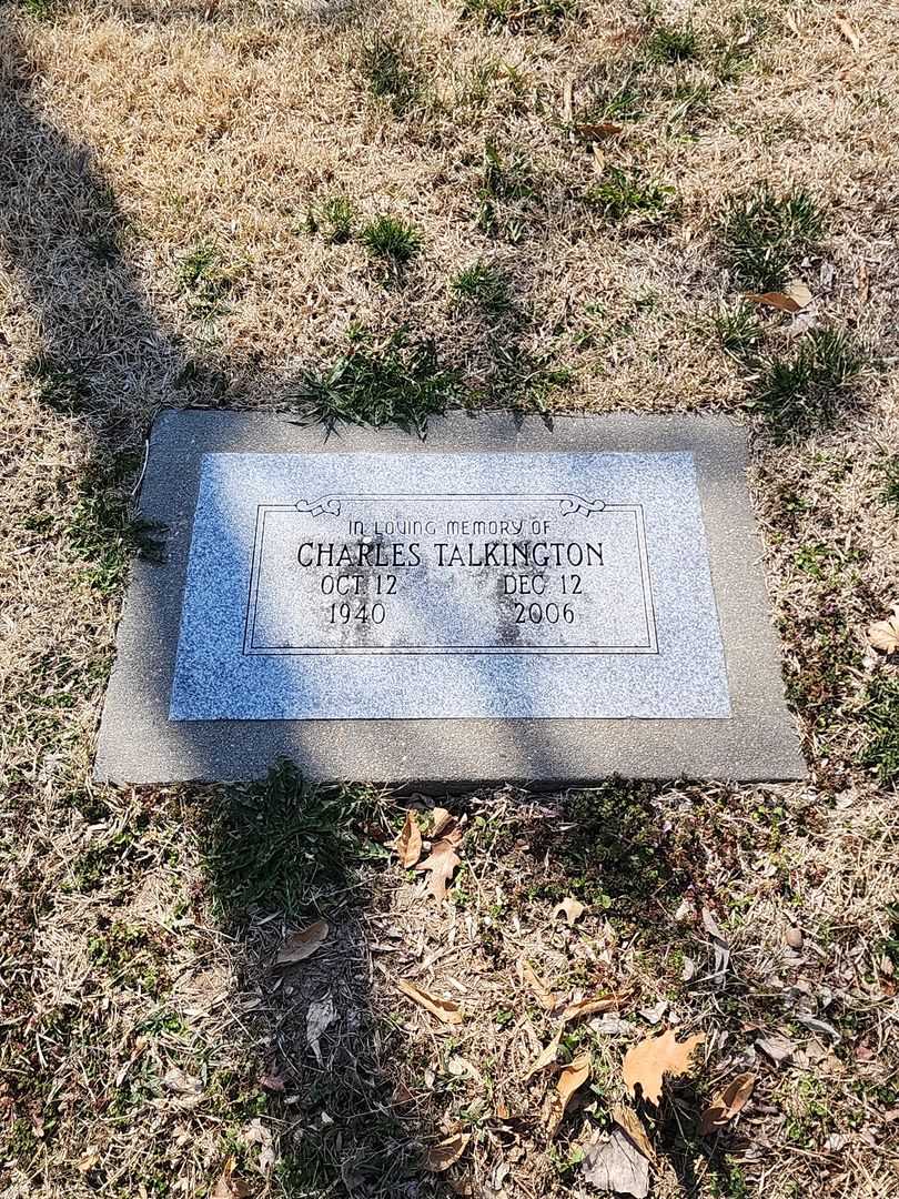 Charles F. Talkington's grave. Photo 1