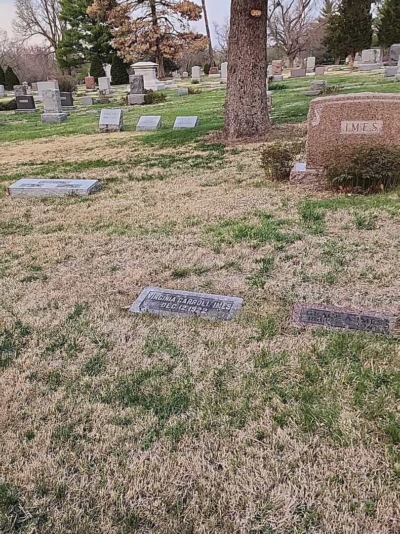 Virginia Carroll Imes's grave. Photo 2