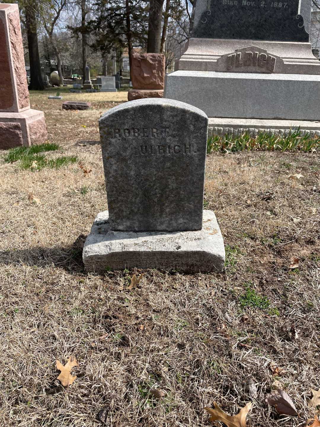 Robert Ulrich's grave. Photo 3