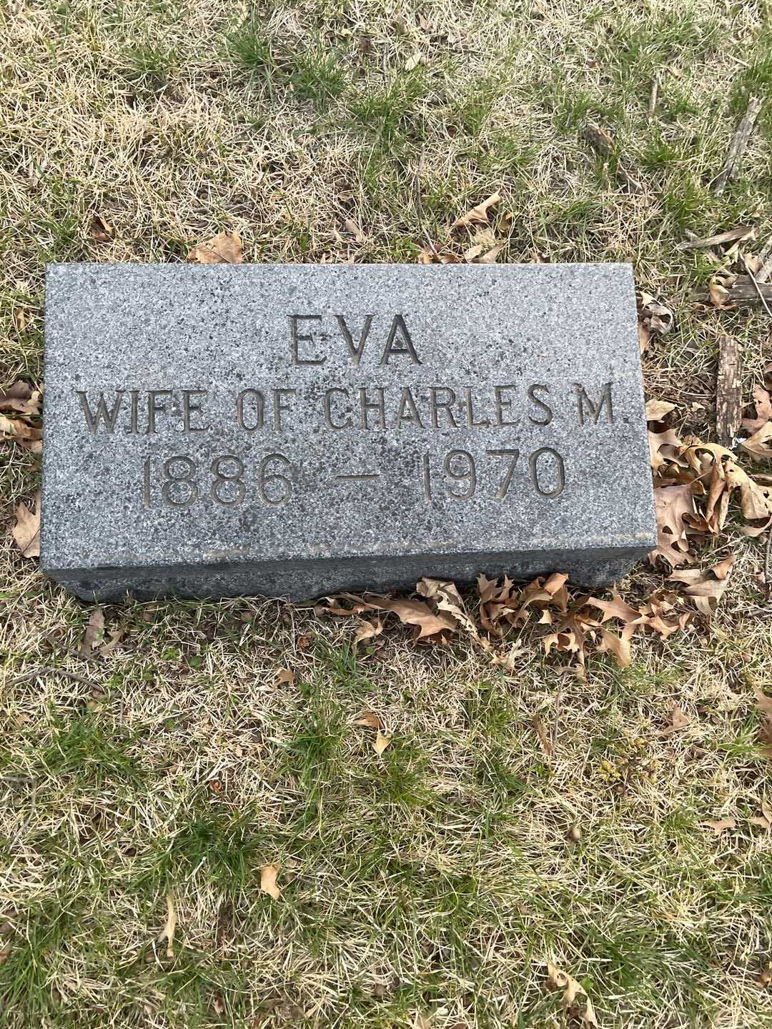 Eva Holmes Paddock's grave. Photo 3