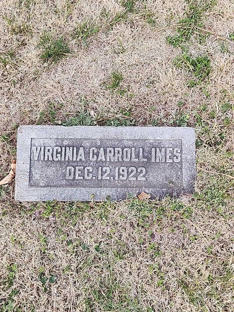 Virginia Carroll Imes's grave. Photo 3