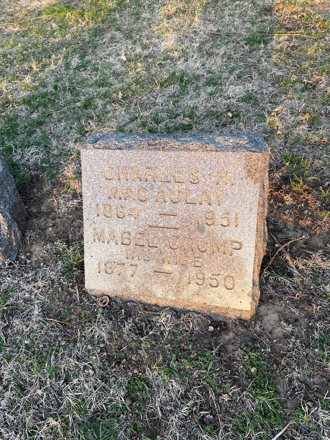 Charles H. MacAuley's grave. Photo 3