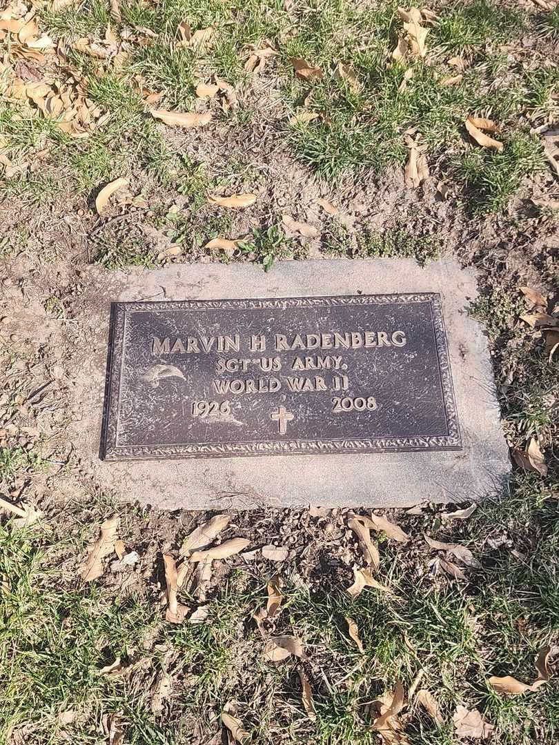 Marvin H. Radenberg's grave. Photo 3