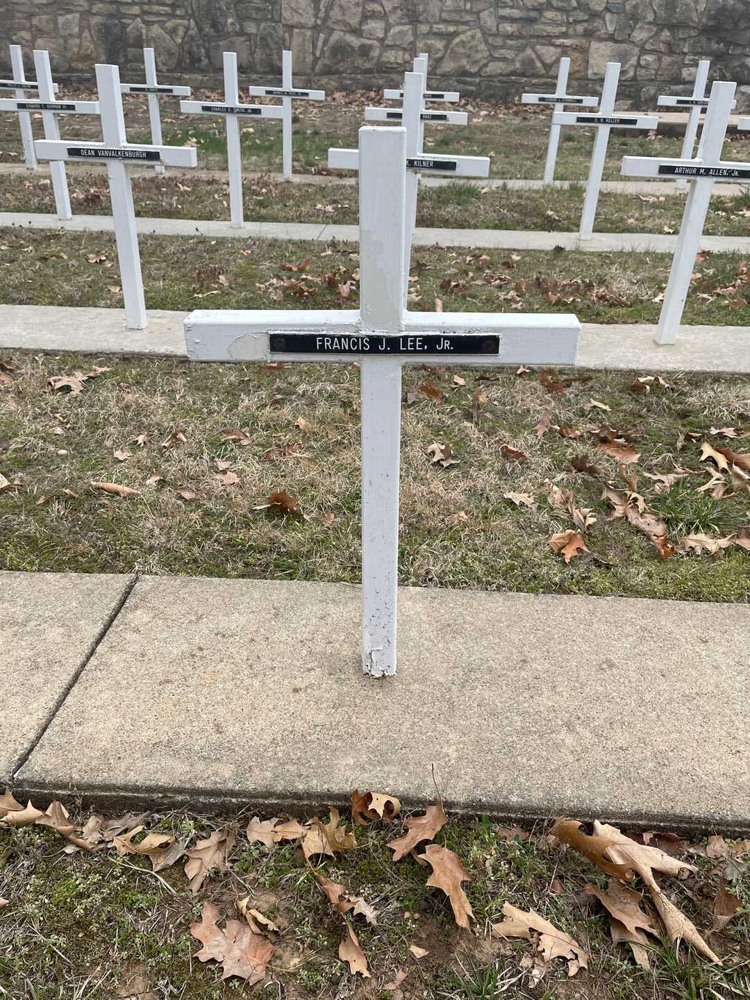 Francis J. Lee Junior's grave. Photo 3