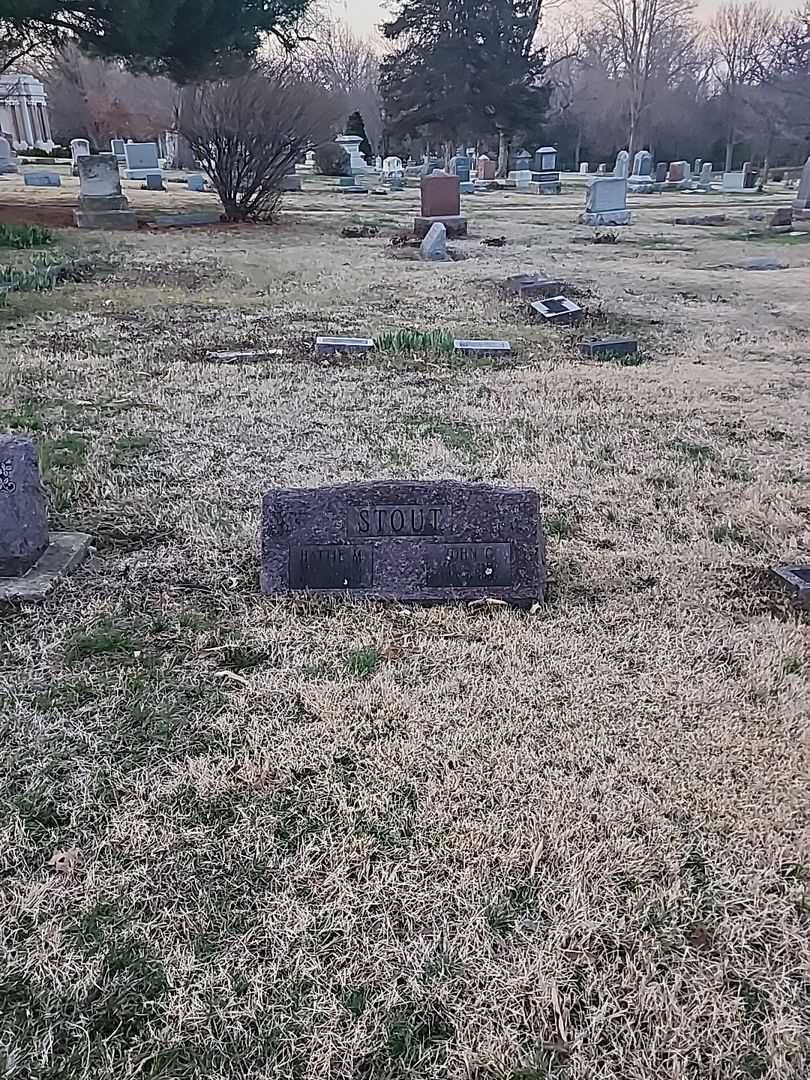 John G. Stout's grave. Photo 2