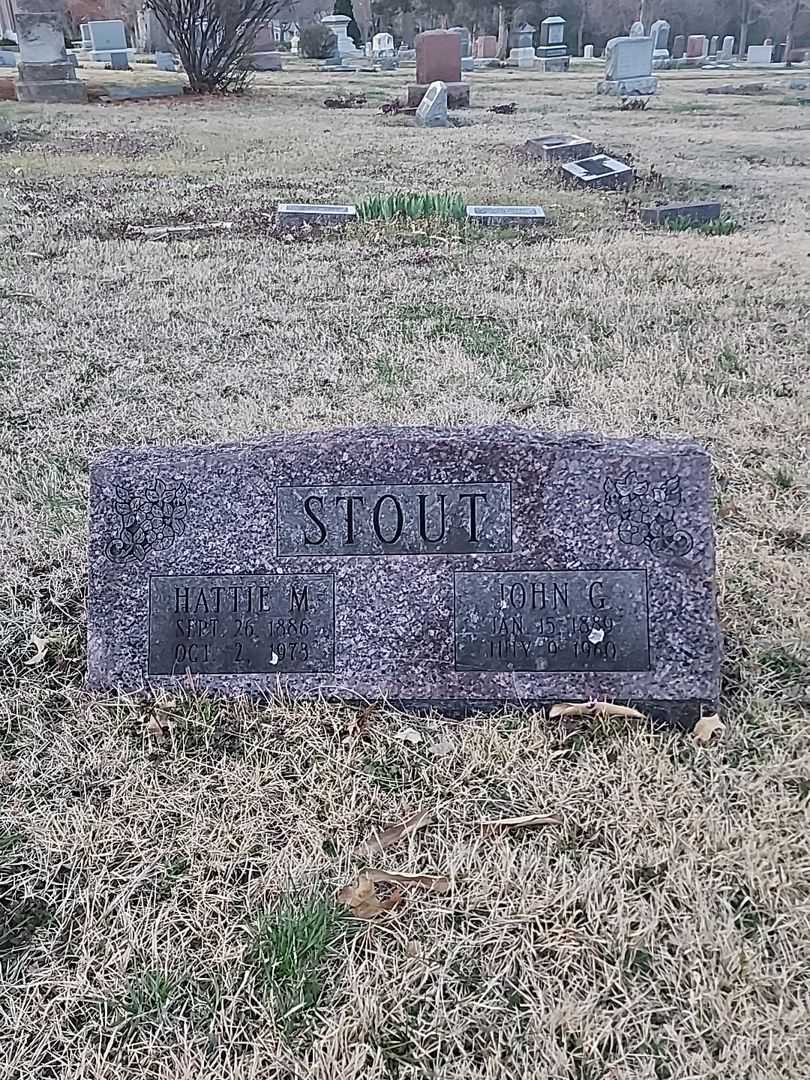 John G. Stout's grave. Photo 3