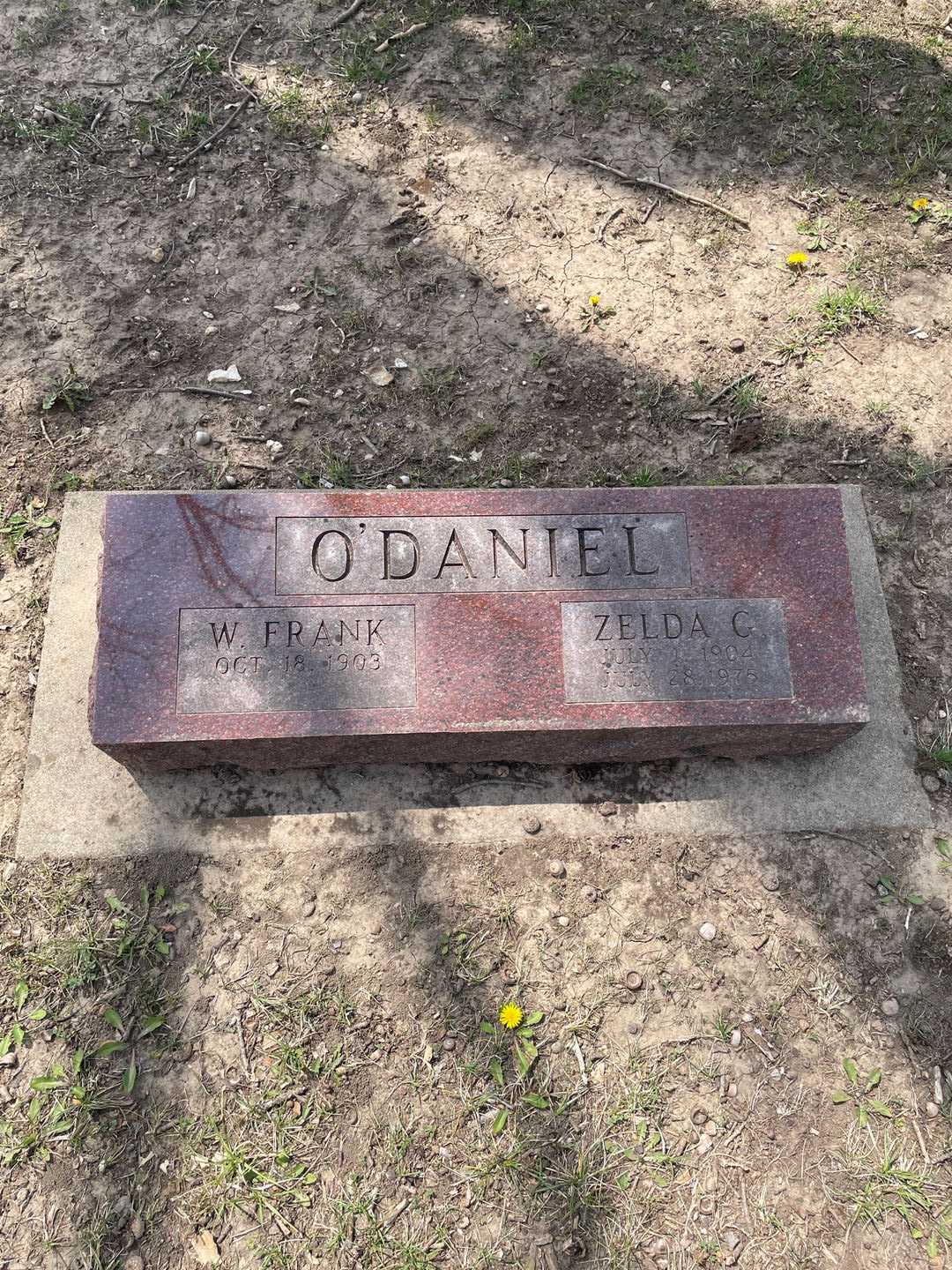 Willis Frank O'Daniel's grave. Photo 1