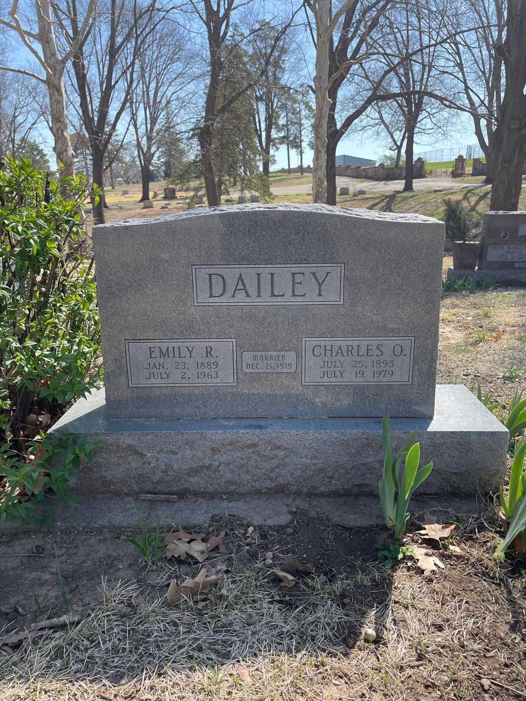 Charles O. Dailey's grave. Photo 1