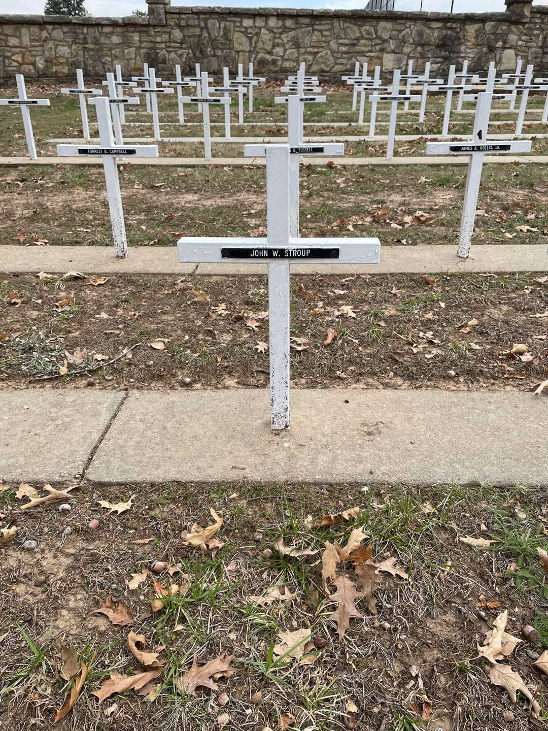 John W. Stroup's grave. Photo 3