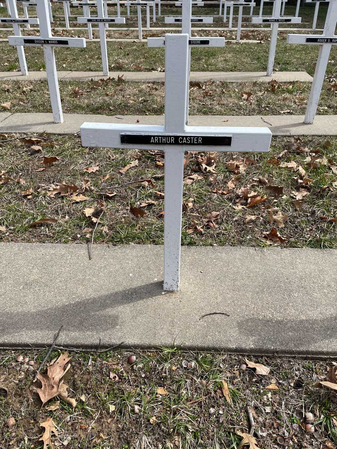 Arthur Caster's grave. Photo 3