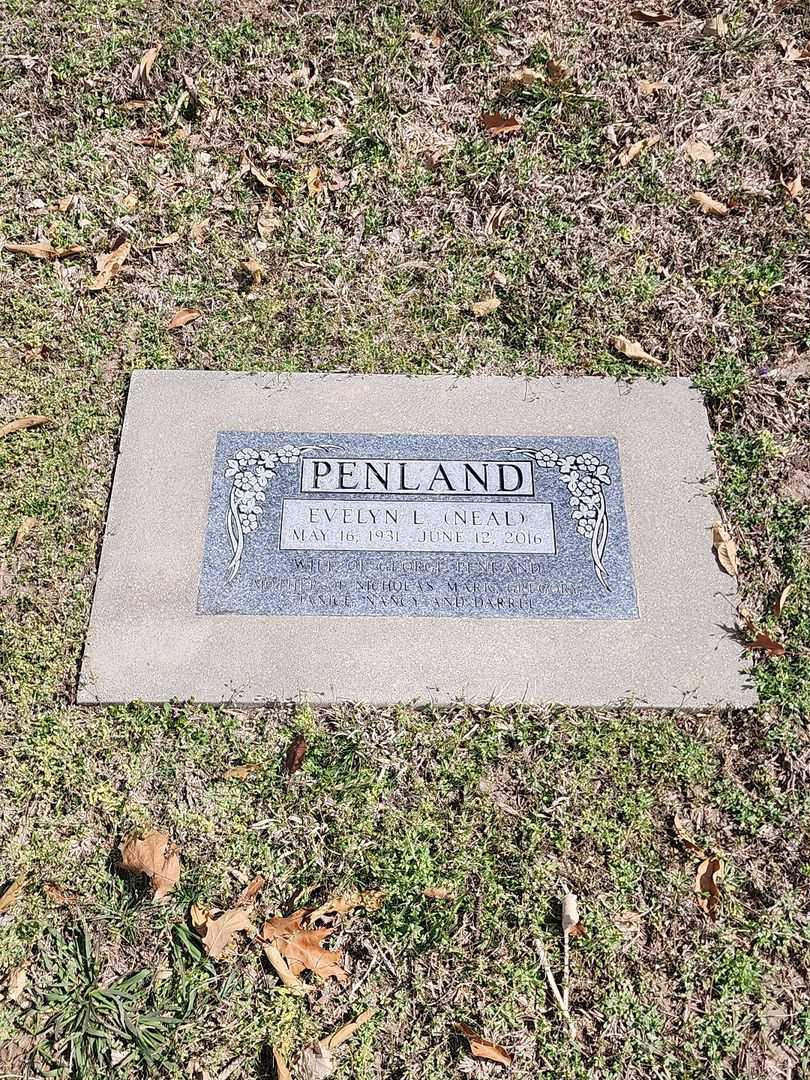 Evelyn Louise Neal Penland's grave. Photo 1
