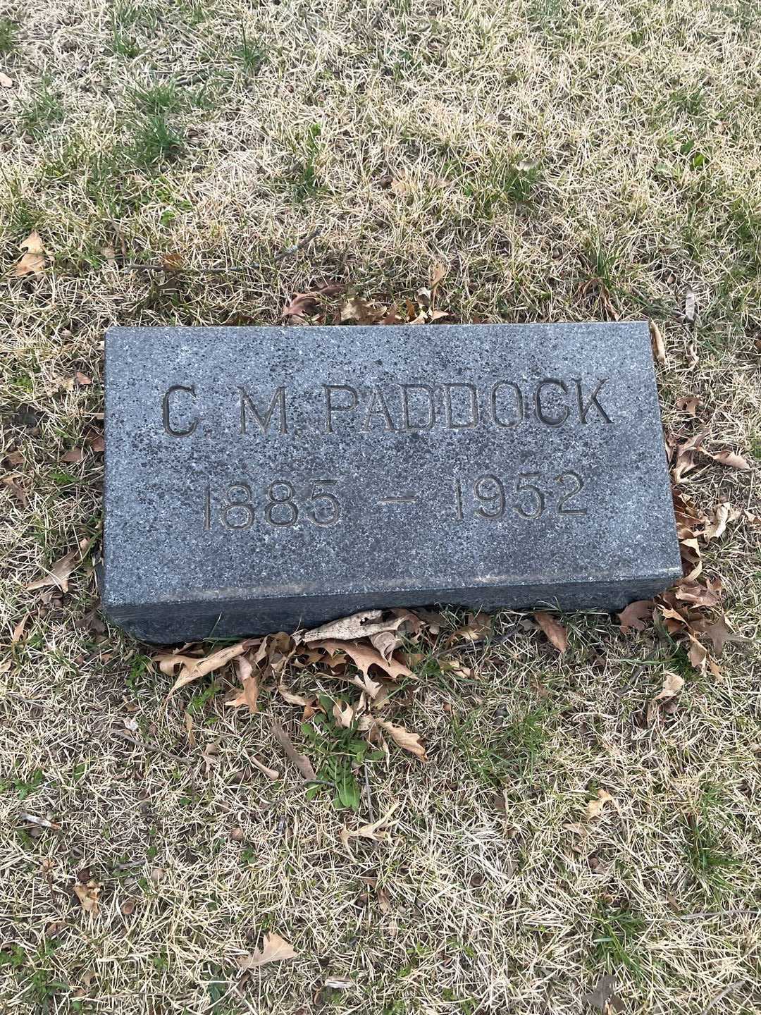 Charles M. Paddock's grave. Photo 3