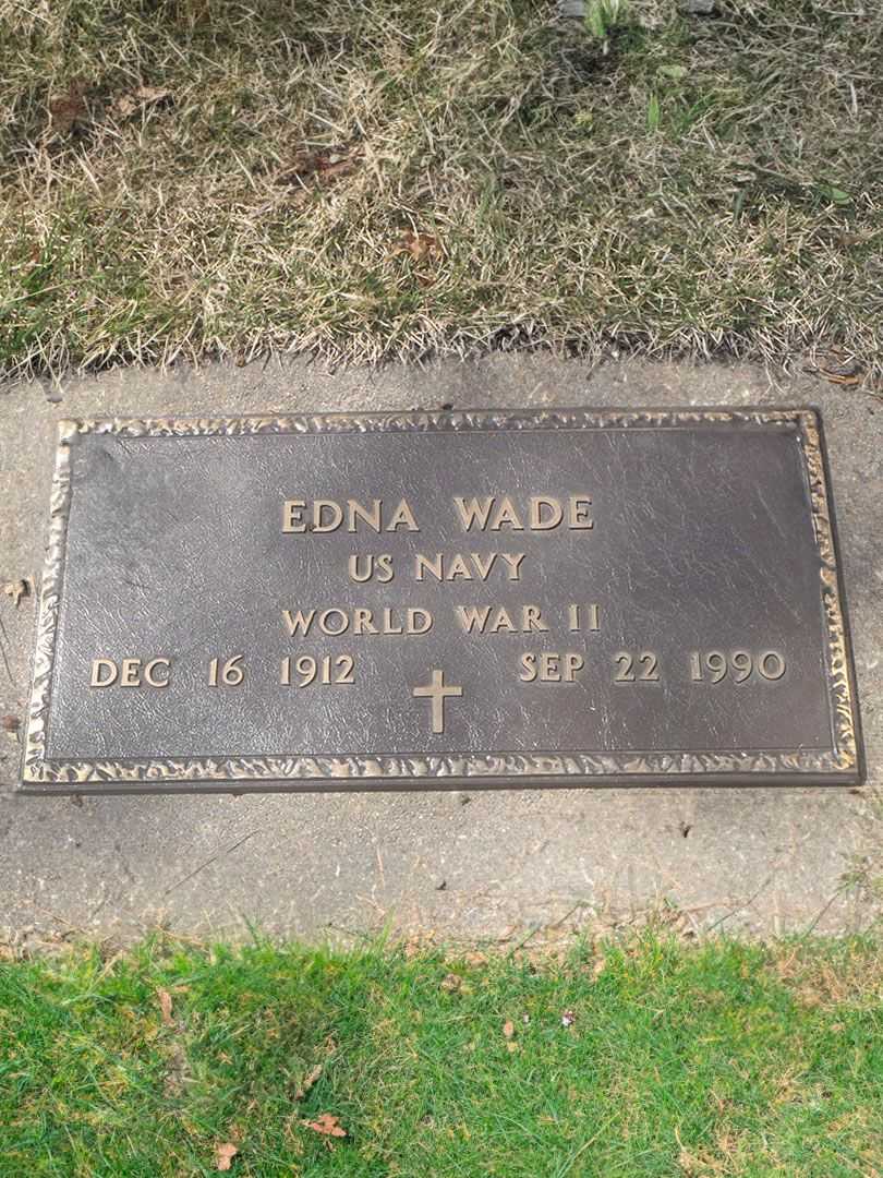 Edna Johnson Wade's grave. Photo 3
