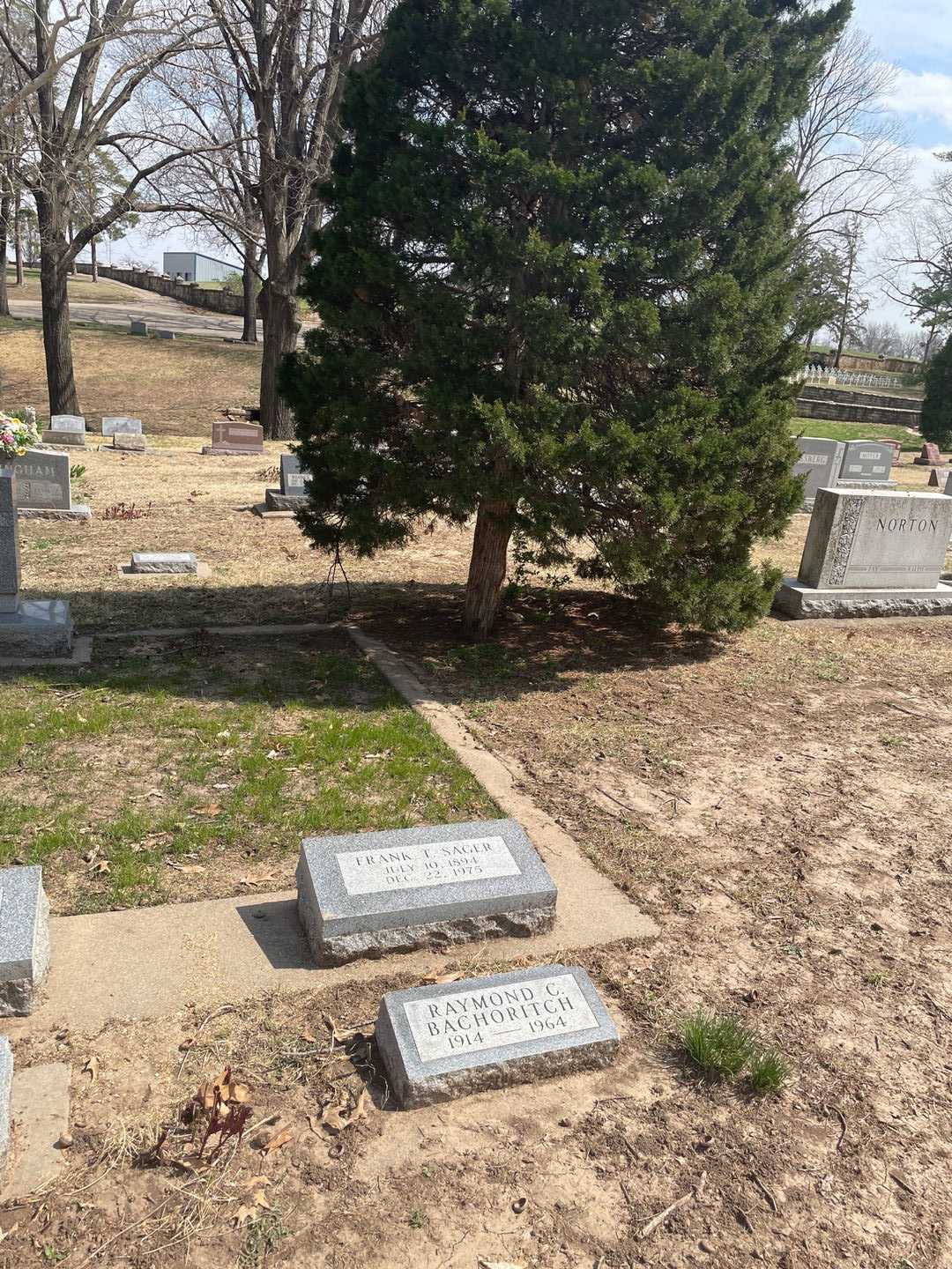 Frank T. Sager's grave. Photo 2
