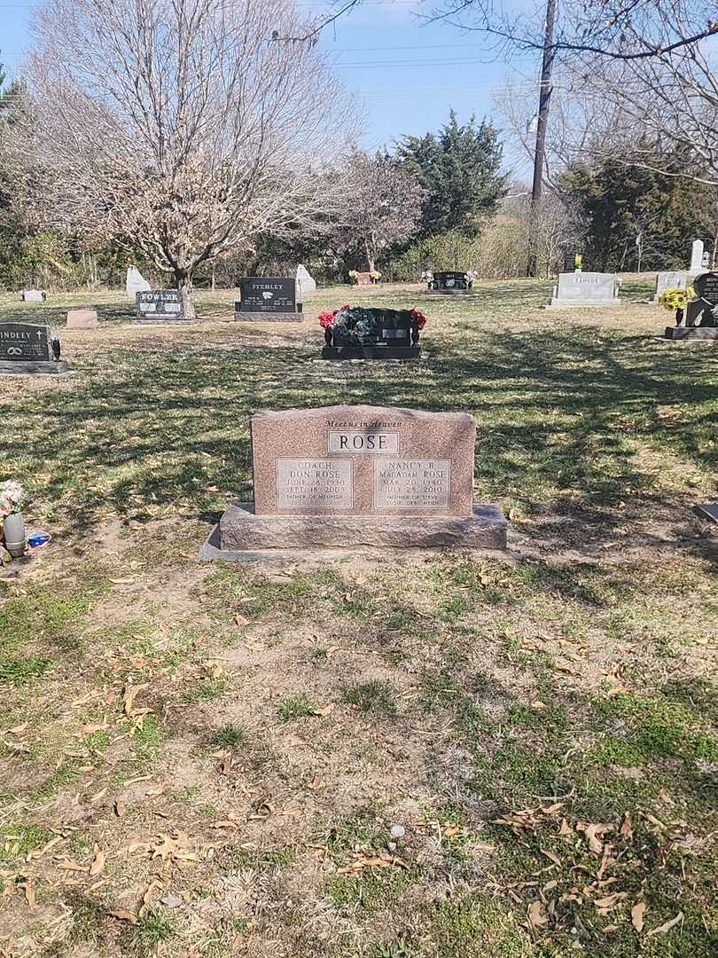 Nancy B. MacAdam Rose's grave. Photo 2