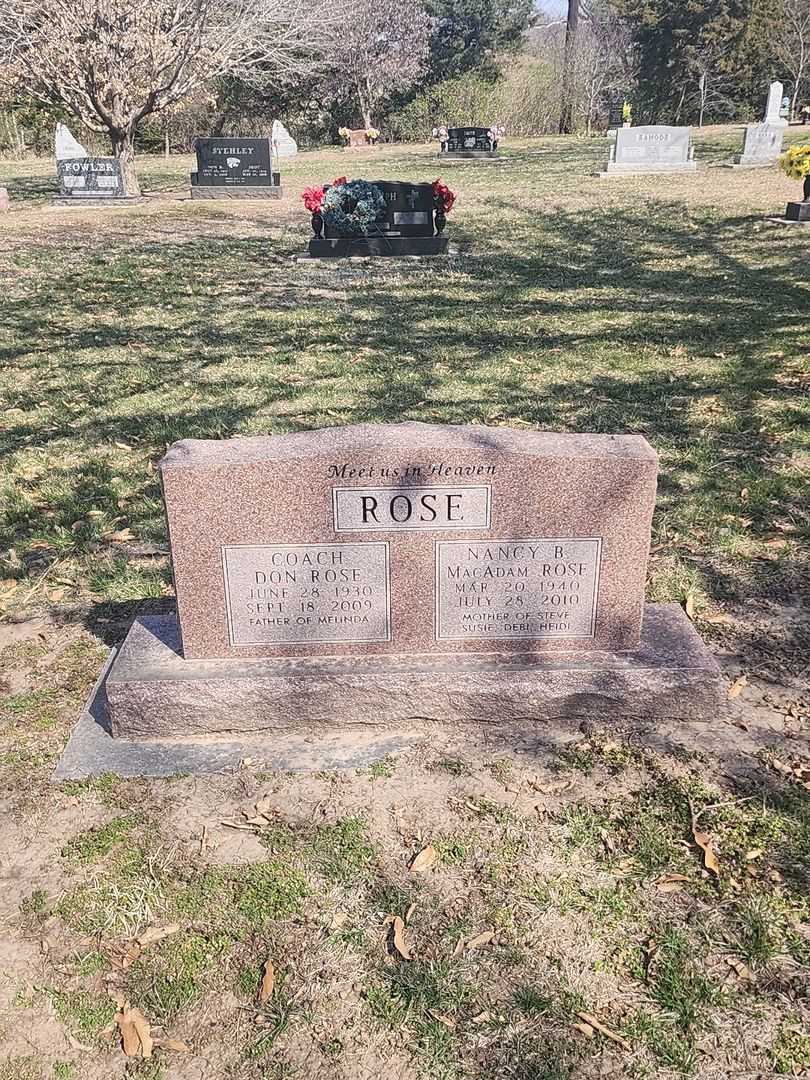 Nancy B. MacAdam Rose's grave. Photo 1