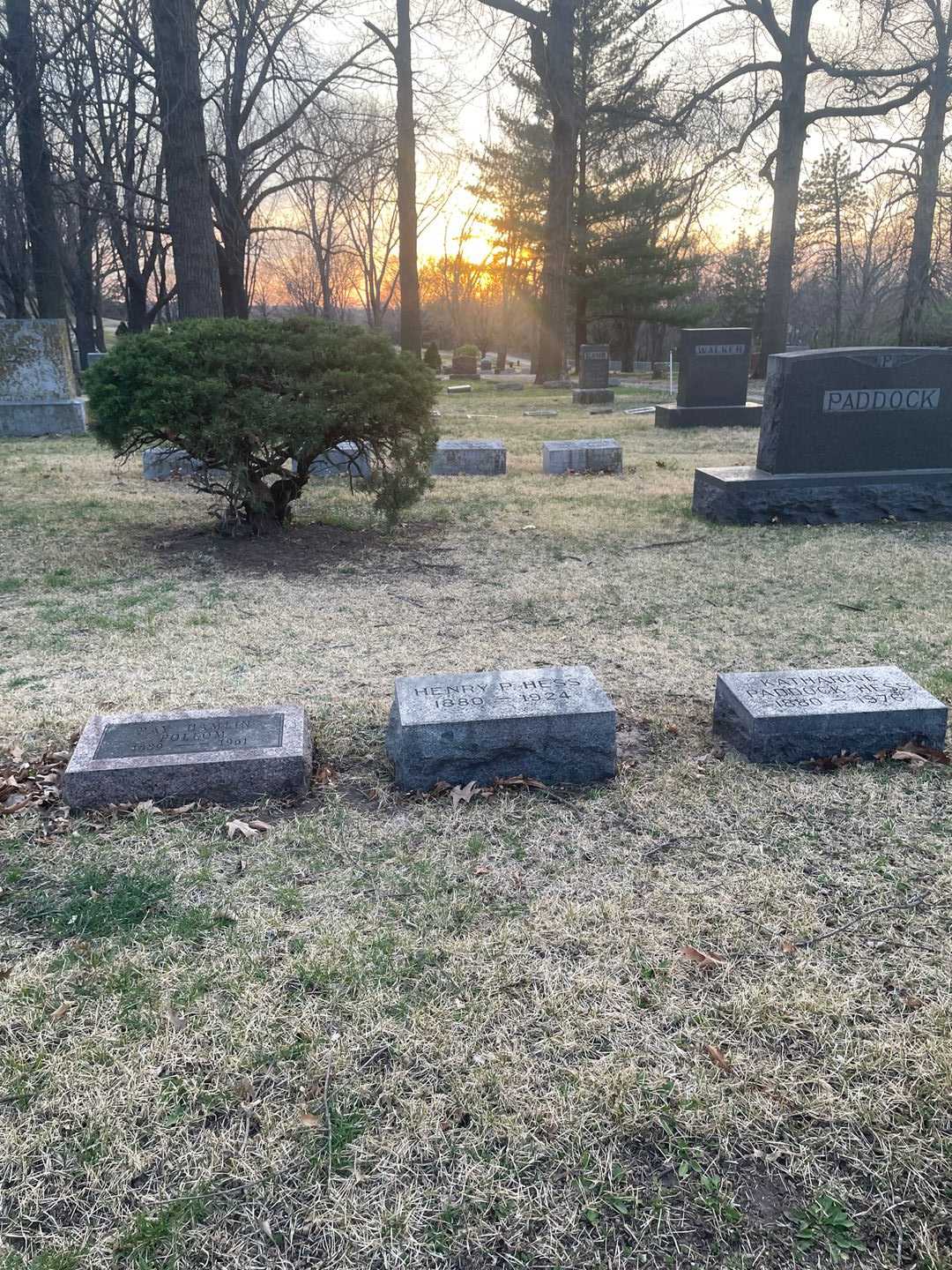 Henry P. Hess's grave. Photo 2