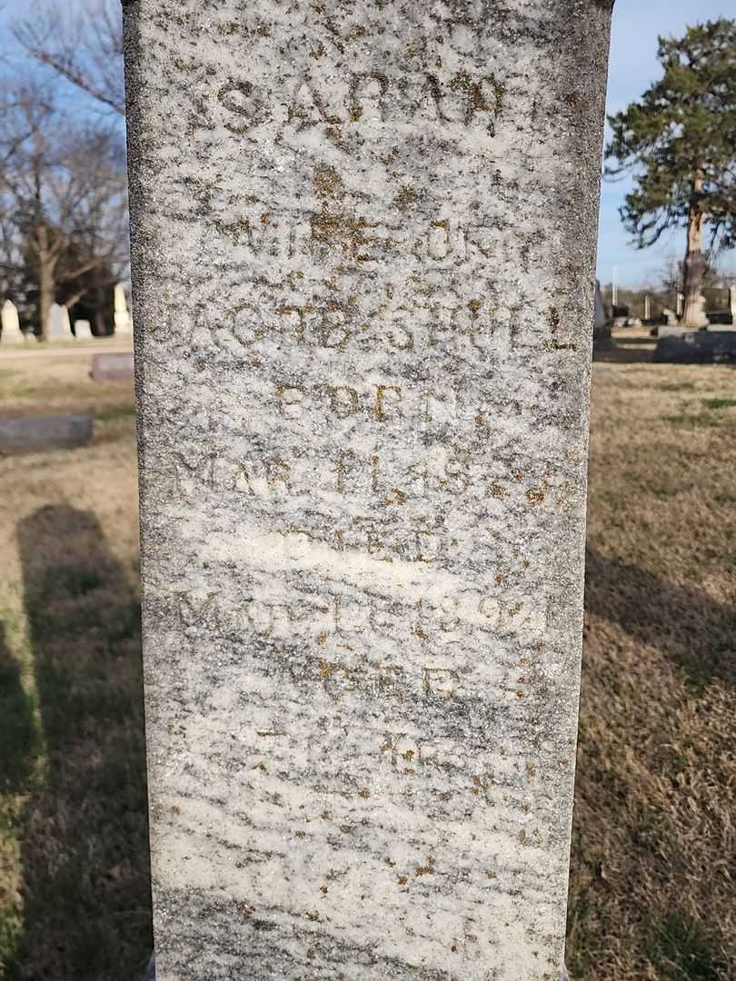 Sarah Shull's grave. Photo 3