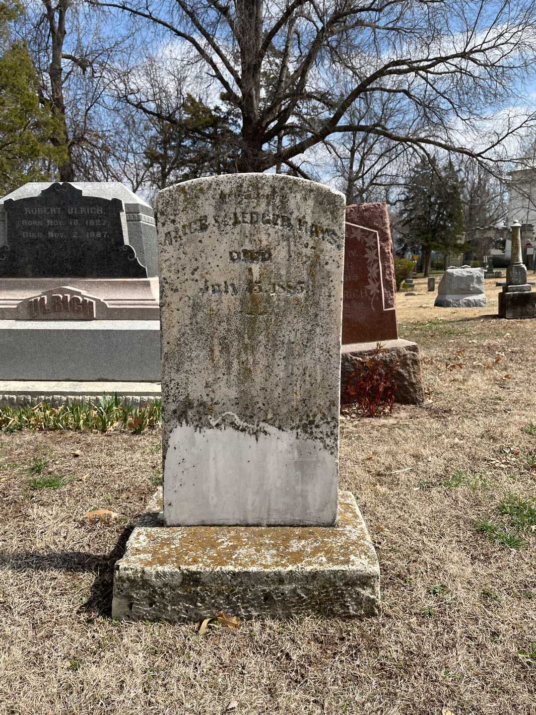 E. H. Ulrich's grave. Photo 1