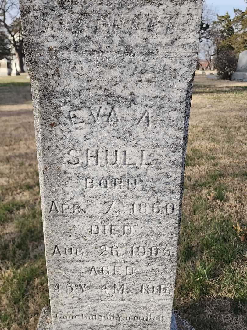 Eva A. Shull's grave. Photo 3