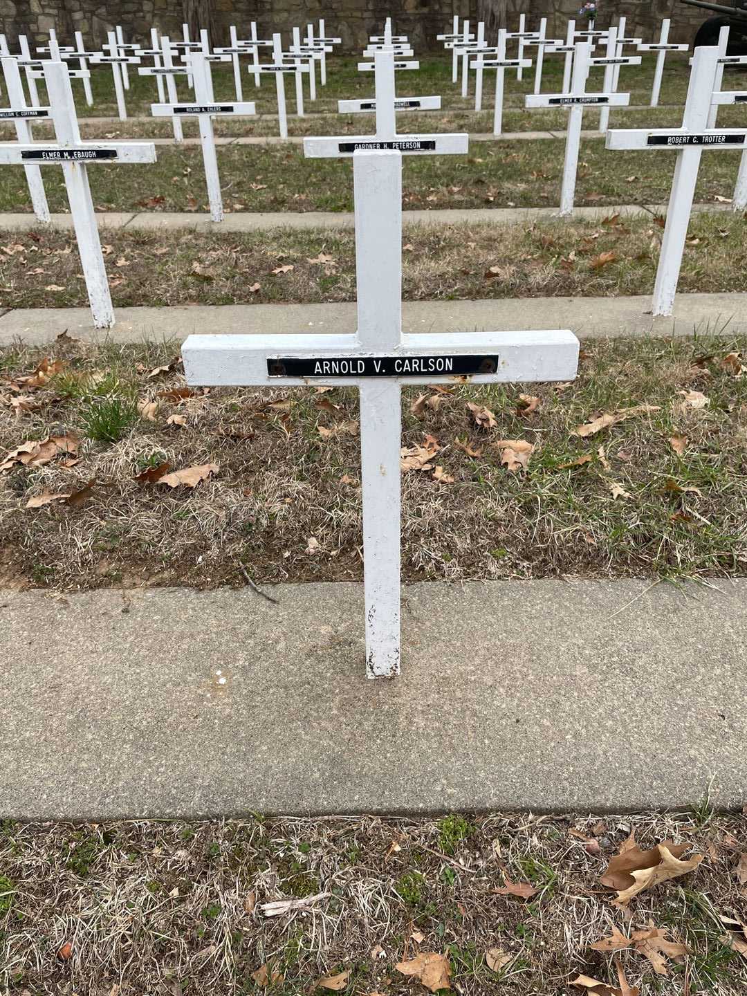 Arnold V. Carlson's grave. Photo 3