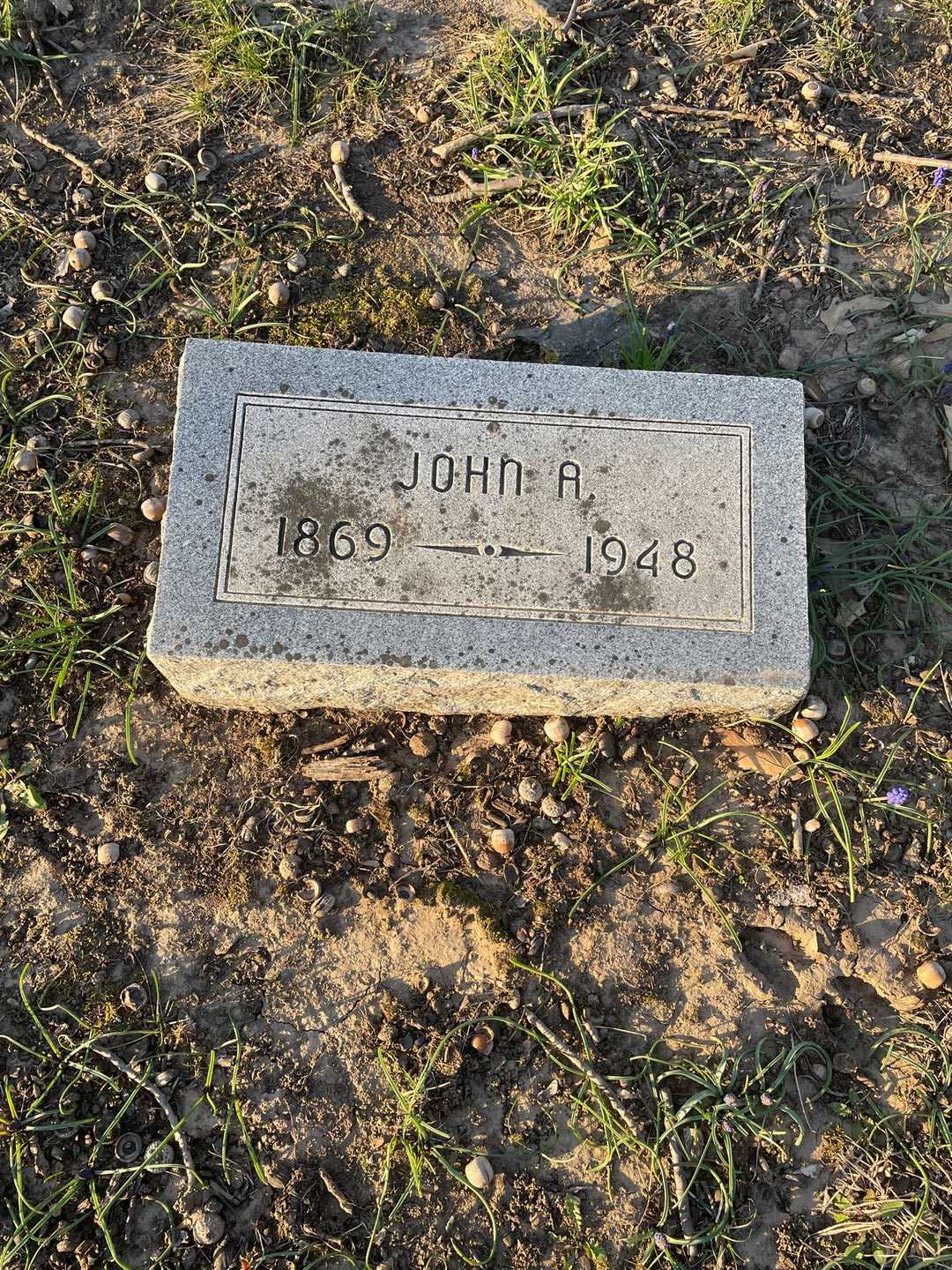 John A. Backman's grave. Photo 3