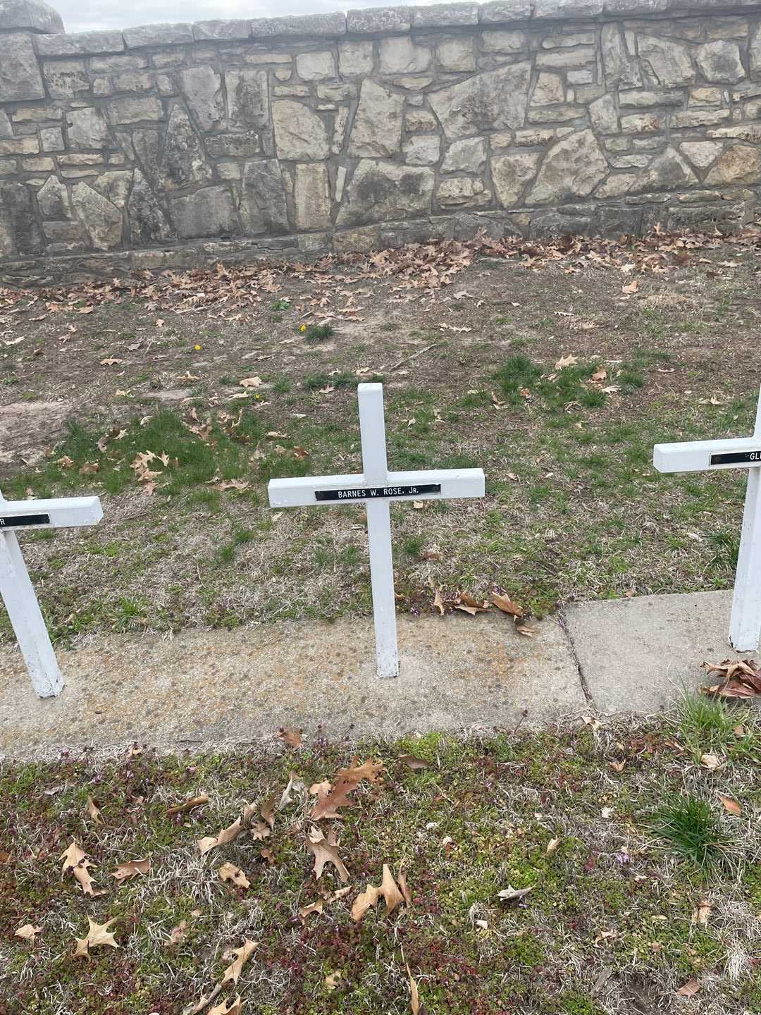 Barnes W. Rose Junior's grave. Photo 2
