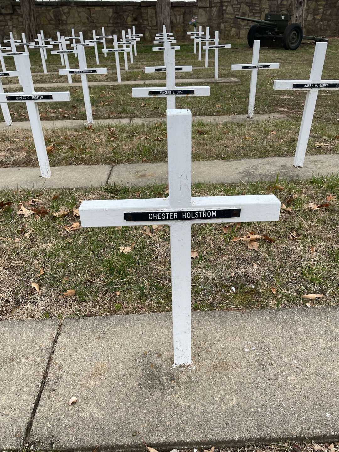 Chester Holstrom's grave. Photo 3