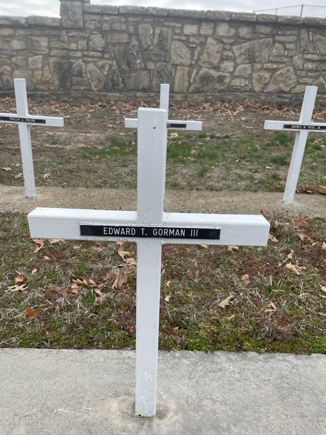 Edward T. Gorman Third's grave. Photo 3